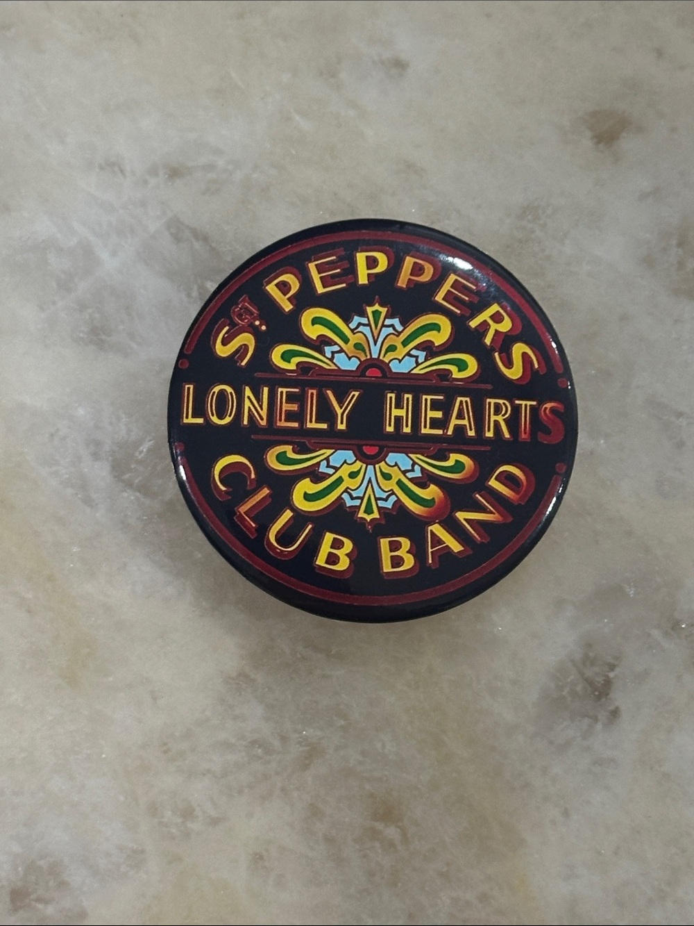 Sgt. Peppers Lonely Hearts Club Band Pin - Black Red Yellow